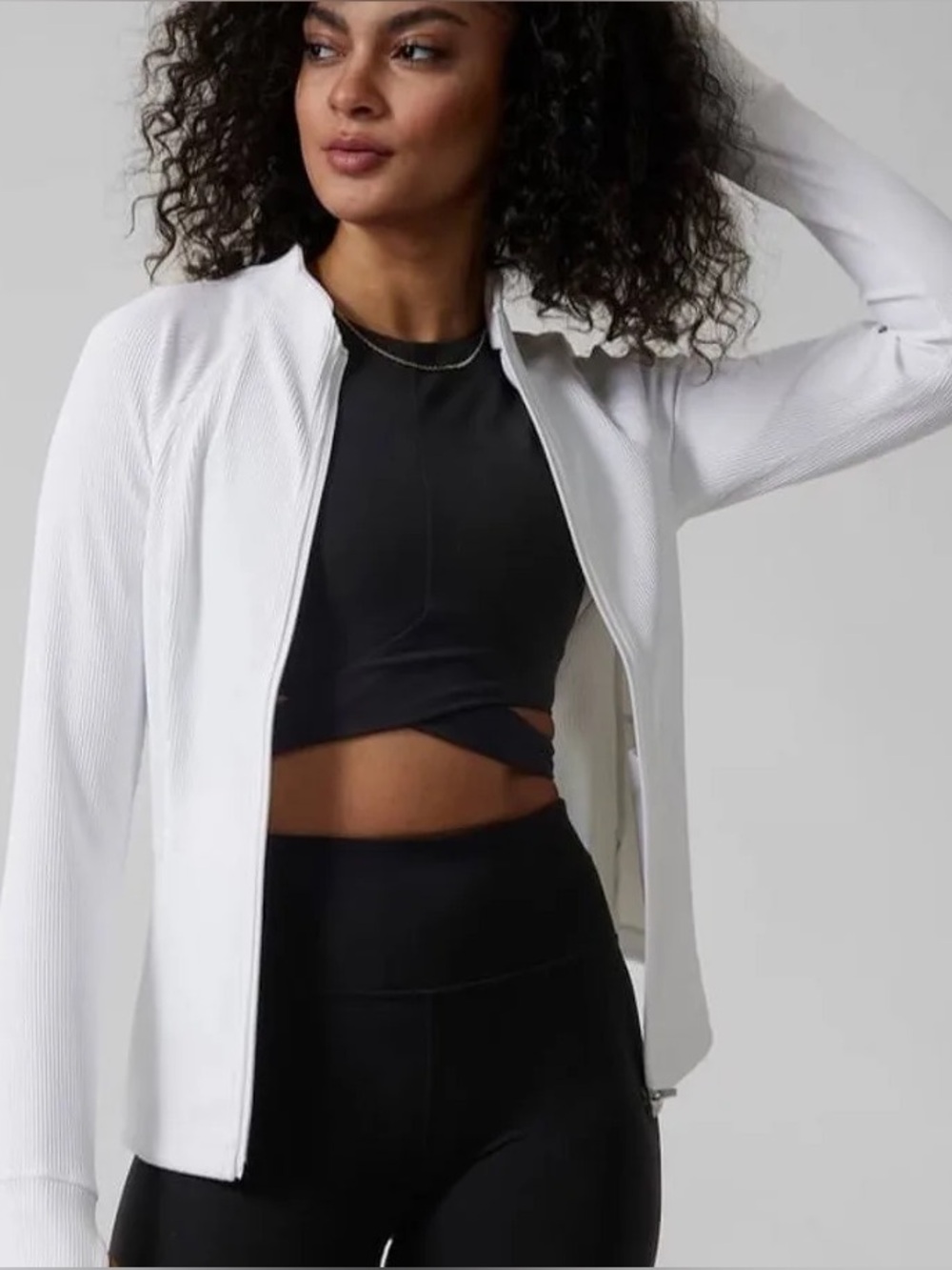 Athleta Salutation Ribbed Jacket